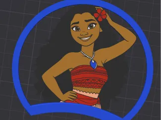 Moana Disney ears for 5 magnet headband