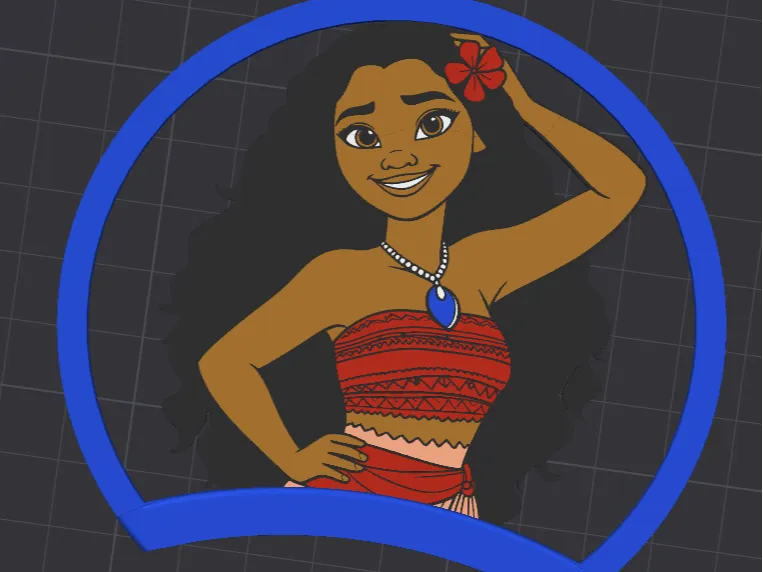 Moana Disney ears for 5 magnet headband