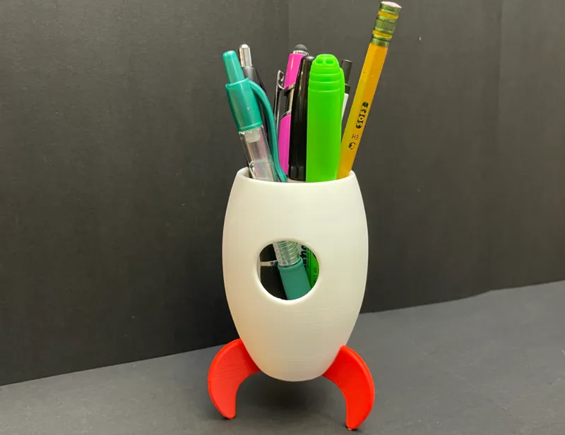 Rocket Pen Holder