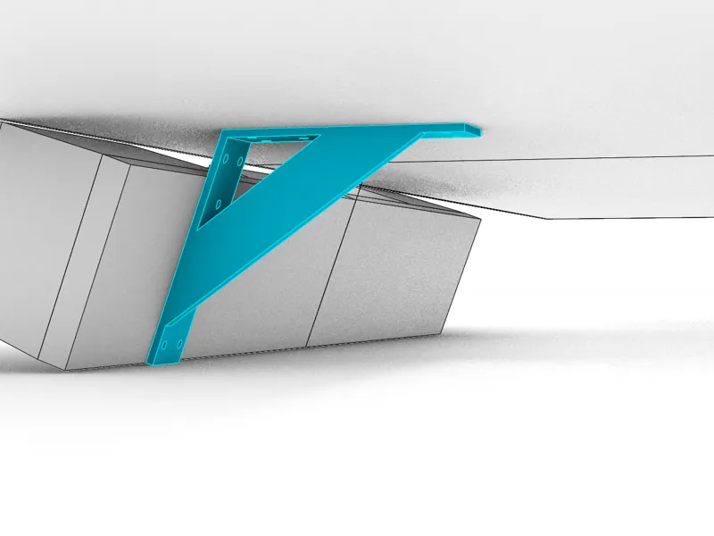 110° Corner Bracket (4.8 mm holes) – No supports