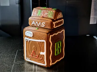 Realistic Gingerbread Bambu P1S w/ AMS Combo Model