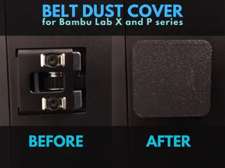 Dust and debris cover for belt tensioner for Bambu