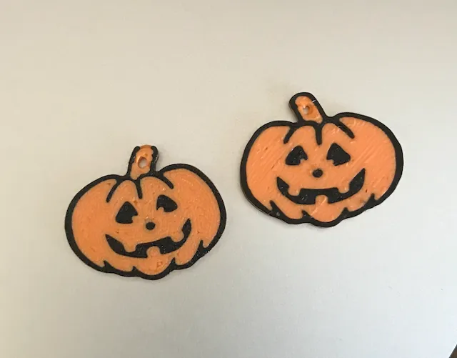 pumkin earrings