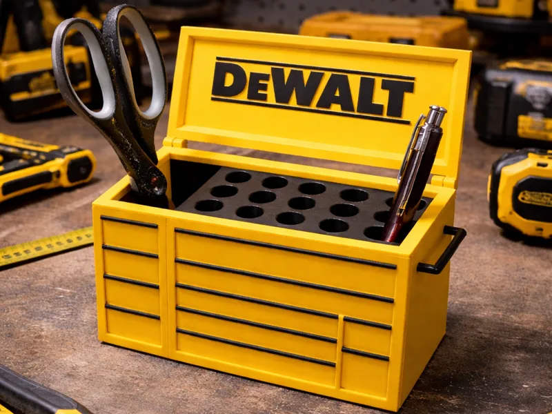 The Toolbox Pen Holder (Dewalt Edition)