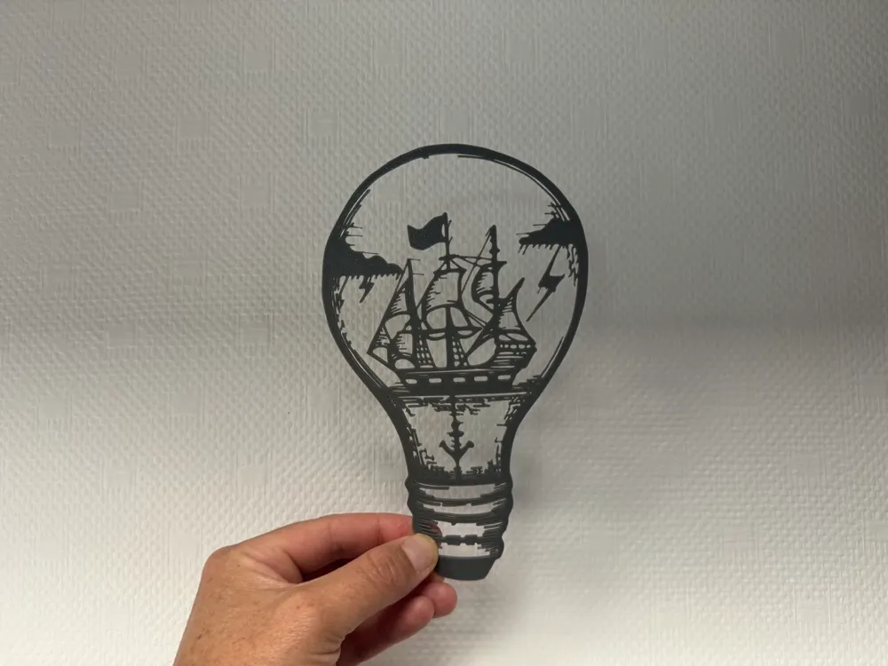 Decor Bulb boat - Free 3D Print Model - MakerWorld