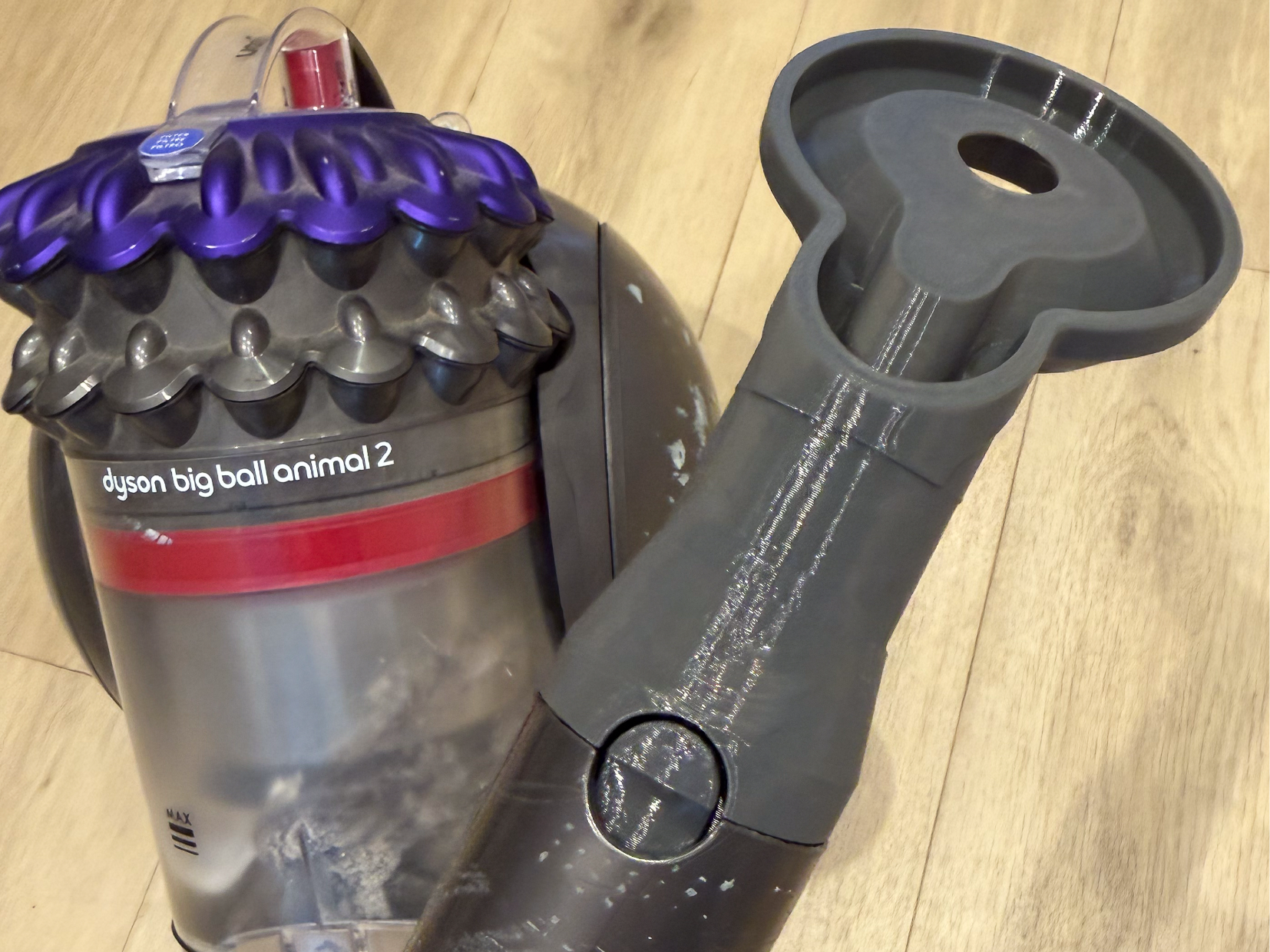 Self-holding Drill dust nozzle for Dyson Big Ball