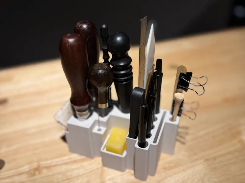 Dense Leather Tool Caddy