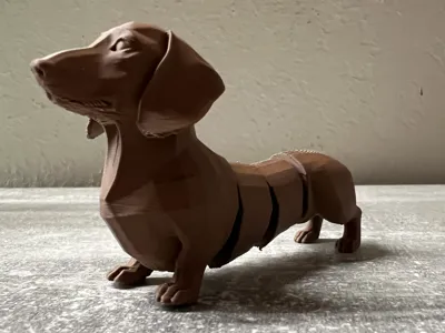 Wiggle Dackel - Articulated Flexi-Dachshund 
