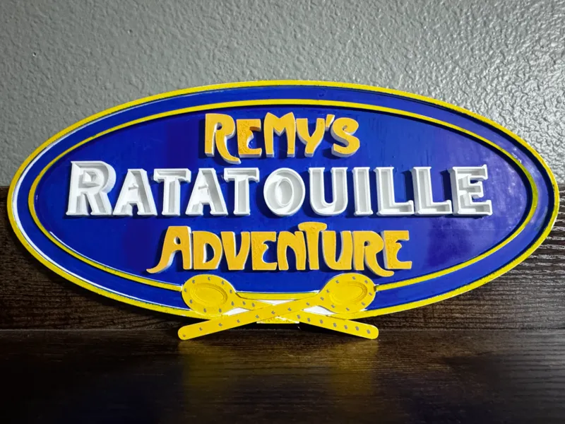 Remy's Ratatouille Adventure Ride Sign