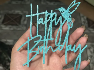 Hummingbird Birthday Topper