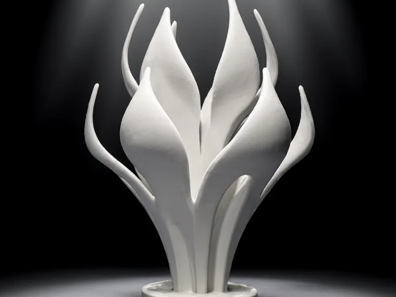 Ethereal Flame – A Blossoming Sculpture