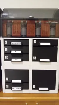 Big drawers - all 3 slots, botom 2 and top 2 slots