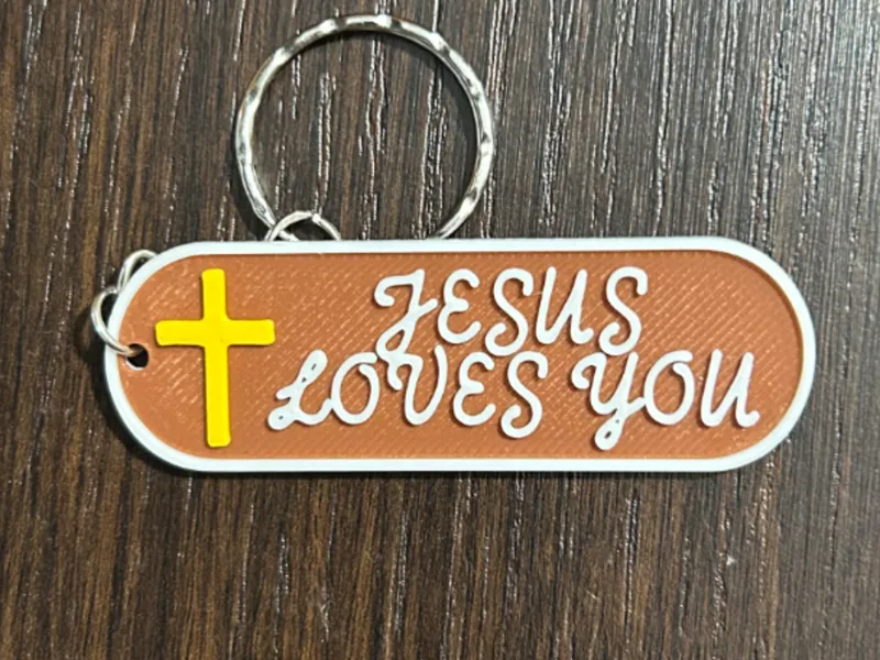Keychain Jesus Loves You