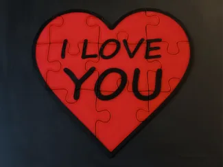 Heart puzzle - I love you to pieces