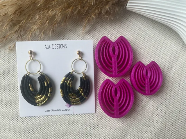 Polymer Clay Earring Mold 52
