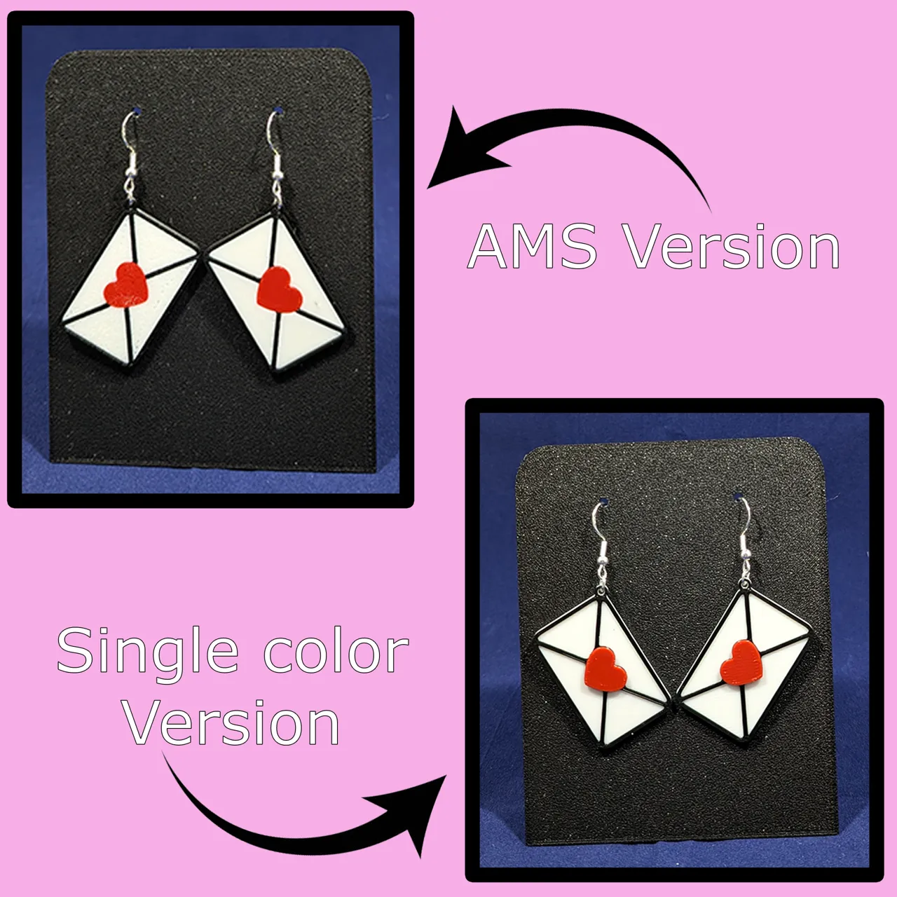 Love Letter earrings view 2