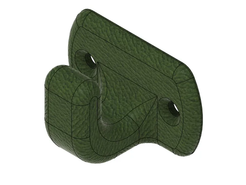Stong wall hook with 32mm spacing for two screws