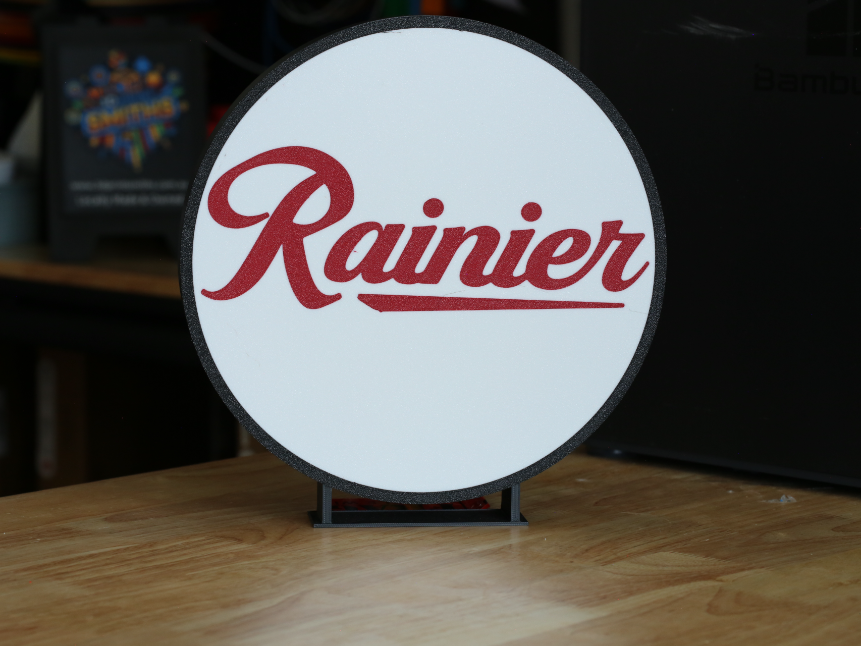 Rainier Beer LED Light Box Bar Sign