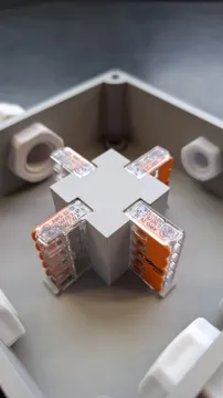 Modelo para impresión 3D: Parametrische Universal Wago Abzweigdose — vista de referencia 5