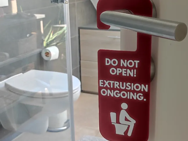 Funny Bathroom Door Hanger