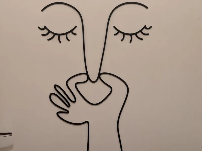 Décoration de mur de WC