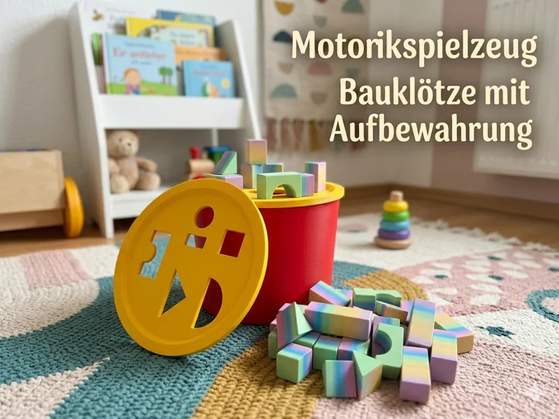Kinder Motorikspielzeug - Bauklötze/Aufbewahrung