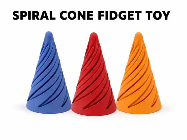 Fidget toy cône en spirale