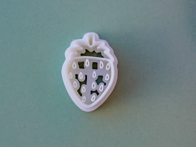 Strawberry Clay Cutter For Earrings Necklaces