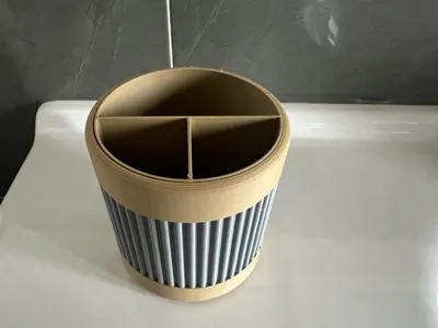 Modern Support-Free Toothbrush Holder