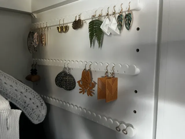Earring holder for IKEA PAX