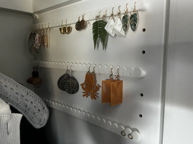 Earring holder for IKEA PAX