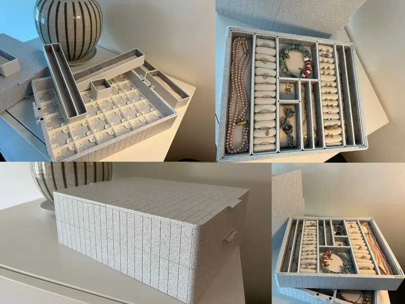 Luxurious Padded Gridfinity Jewelry Box
