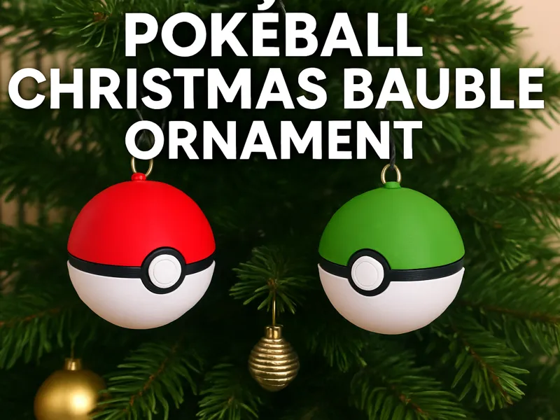 Pokéball Christmas Bauble Ornament | No AMS