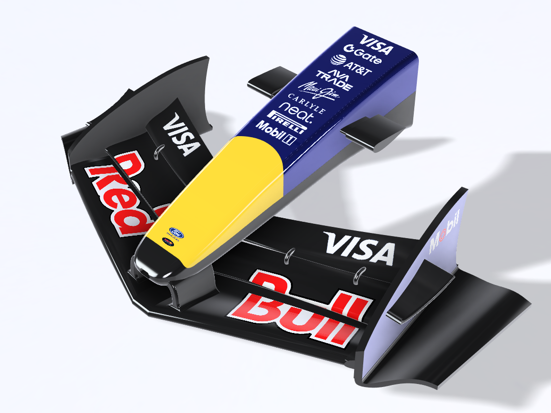 REDBULL RB22 FRONT WING SCALE 1.8