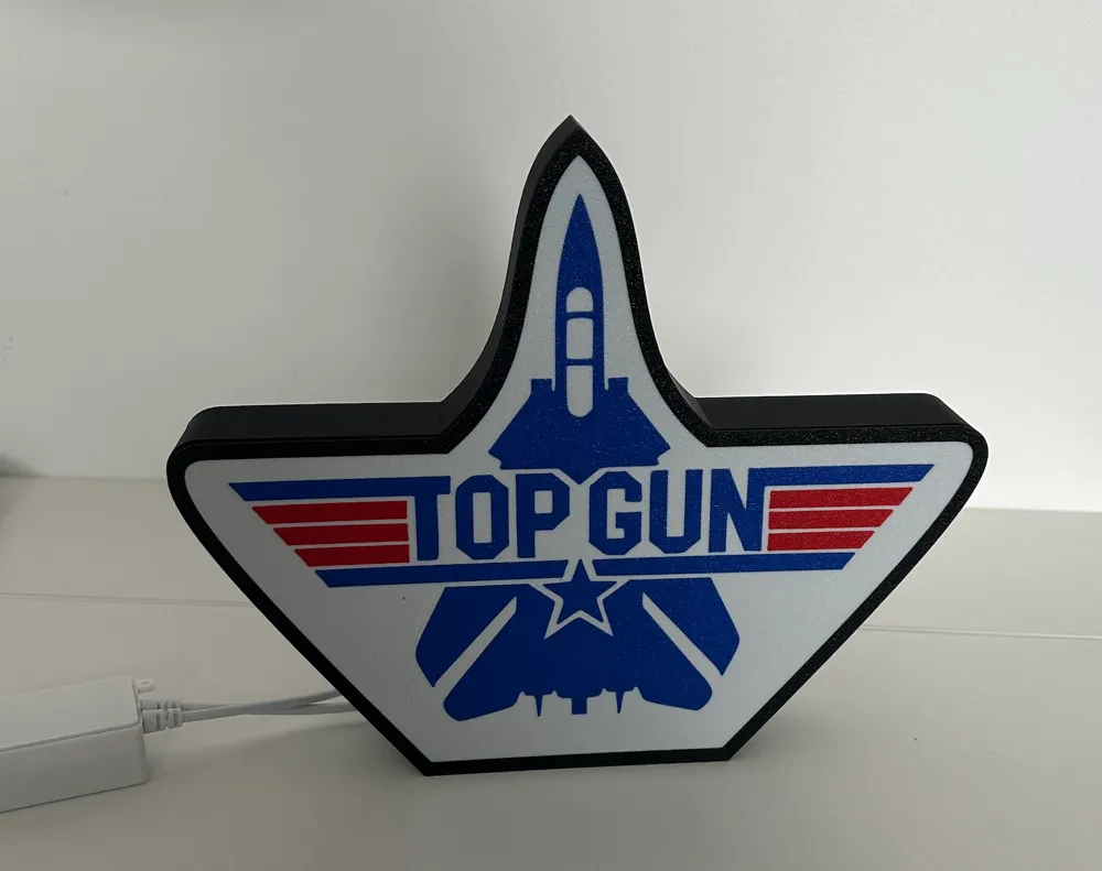 Top Gun Led Light TOP-GUN Light Box by Mando78 MakerWorld: Download Free 3D Models