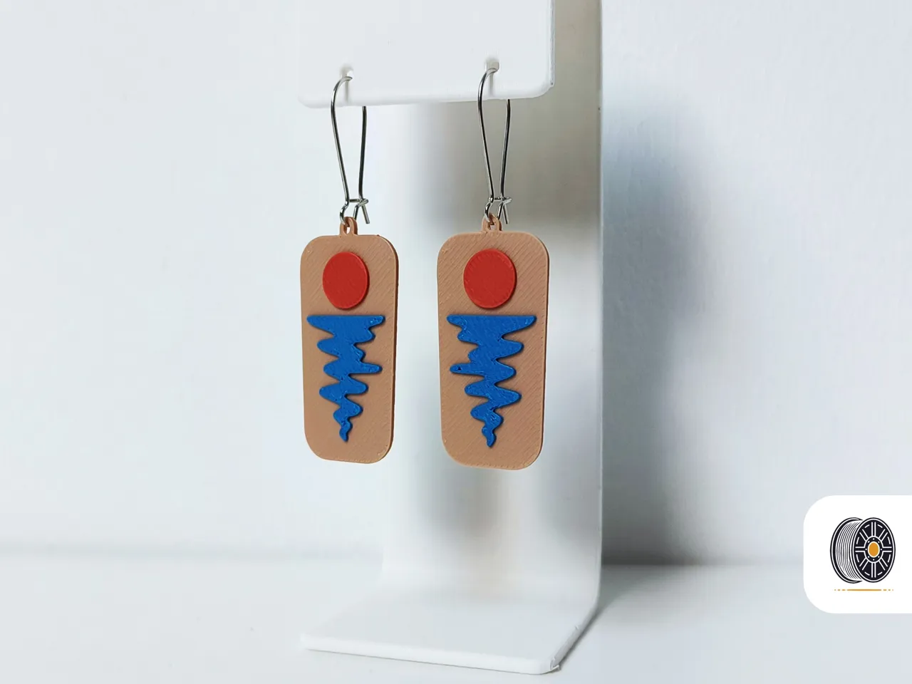 Sundrift | Modern Minimalistic Sunset Earrings view 2