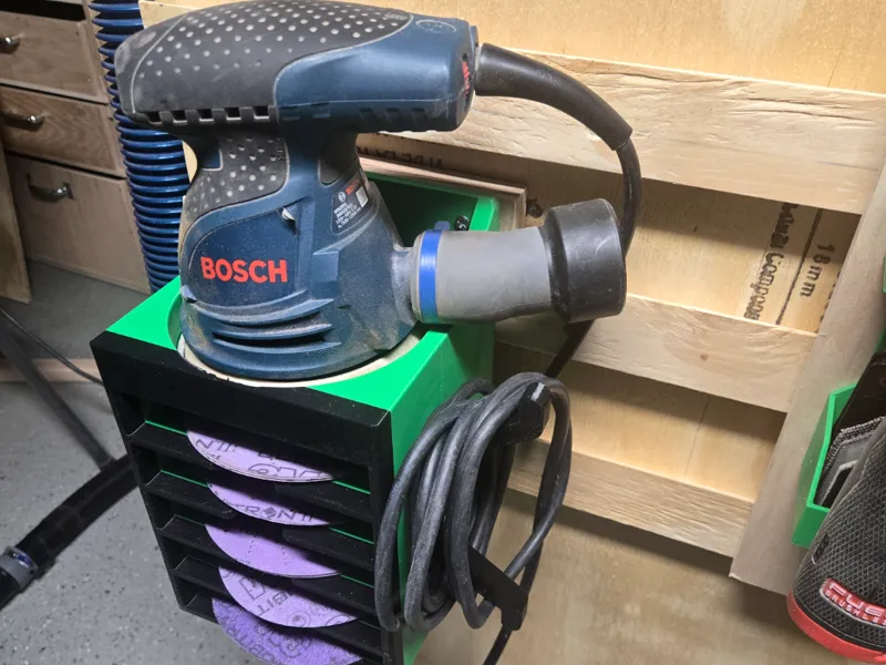 Random Orbit Sander Holder - Wall or French Cleat