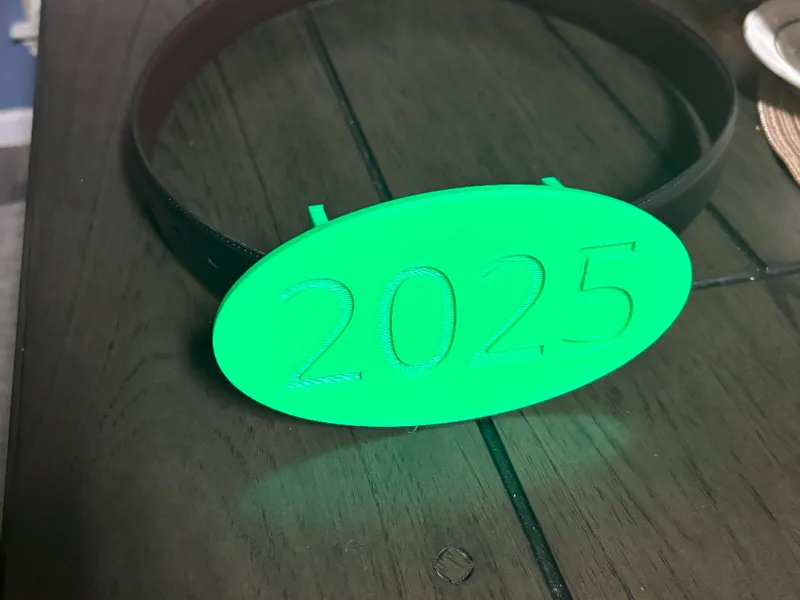 2025 New Year Belt Buckle