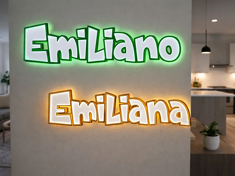 Insegna Led-Custom Lightbox- Emiliano & Emiliana