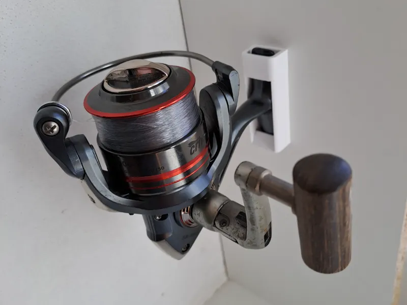 Fishing reel holder - wall mount