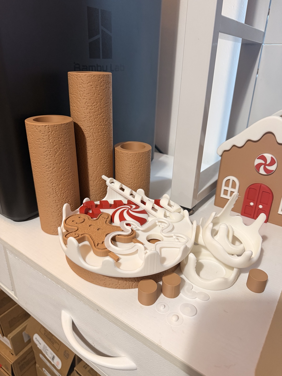 Gingerbread Christmas Candle | LED Tealight Holder - Free 3D Print ...