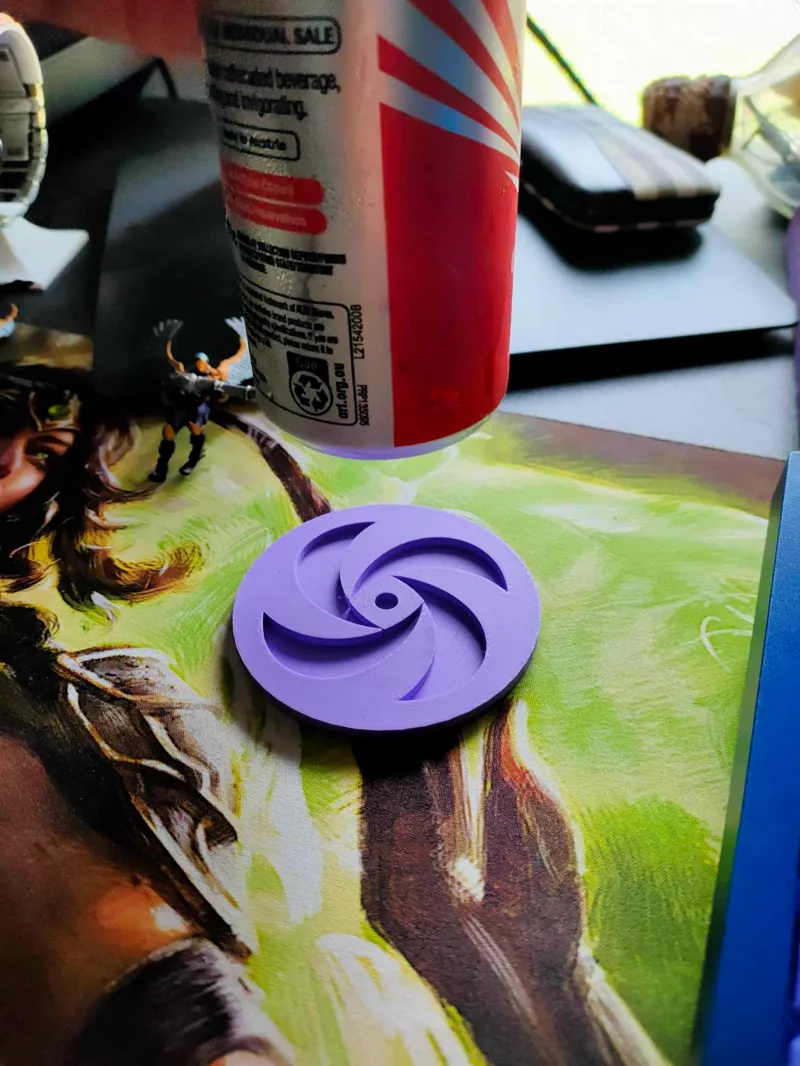 Purple Mana Drink Coaster MTG