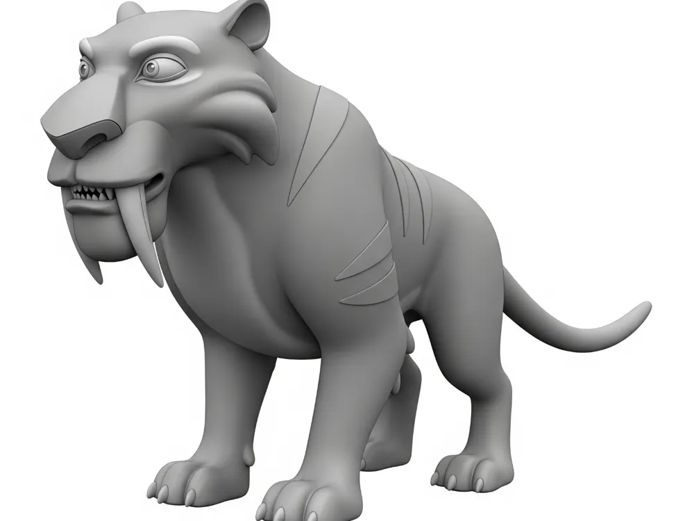 Diego from the Ice Age - Free 3D Print Model - MakerWorld