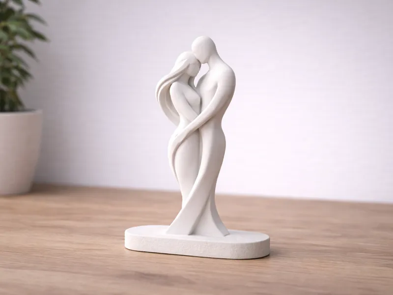 Moderne Paar-Skulptur