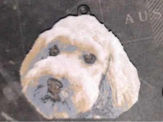 Cute dog keychain