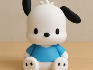 3D打印帕恰狗模型3D printed Pochacco model 