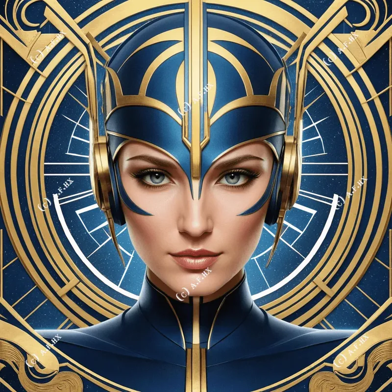Art Deco Girl - Hueforge