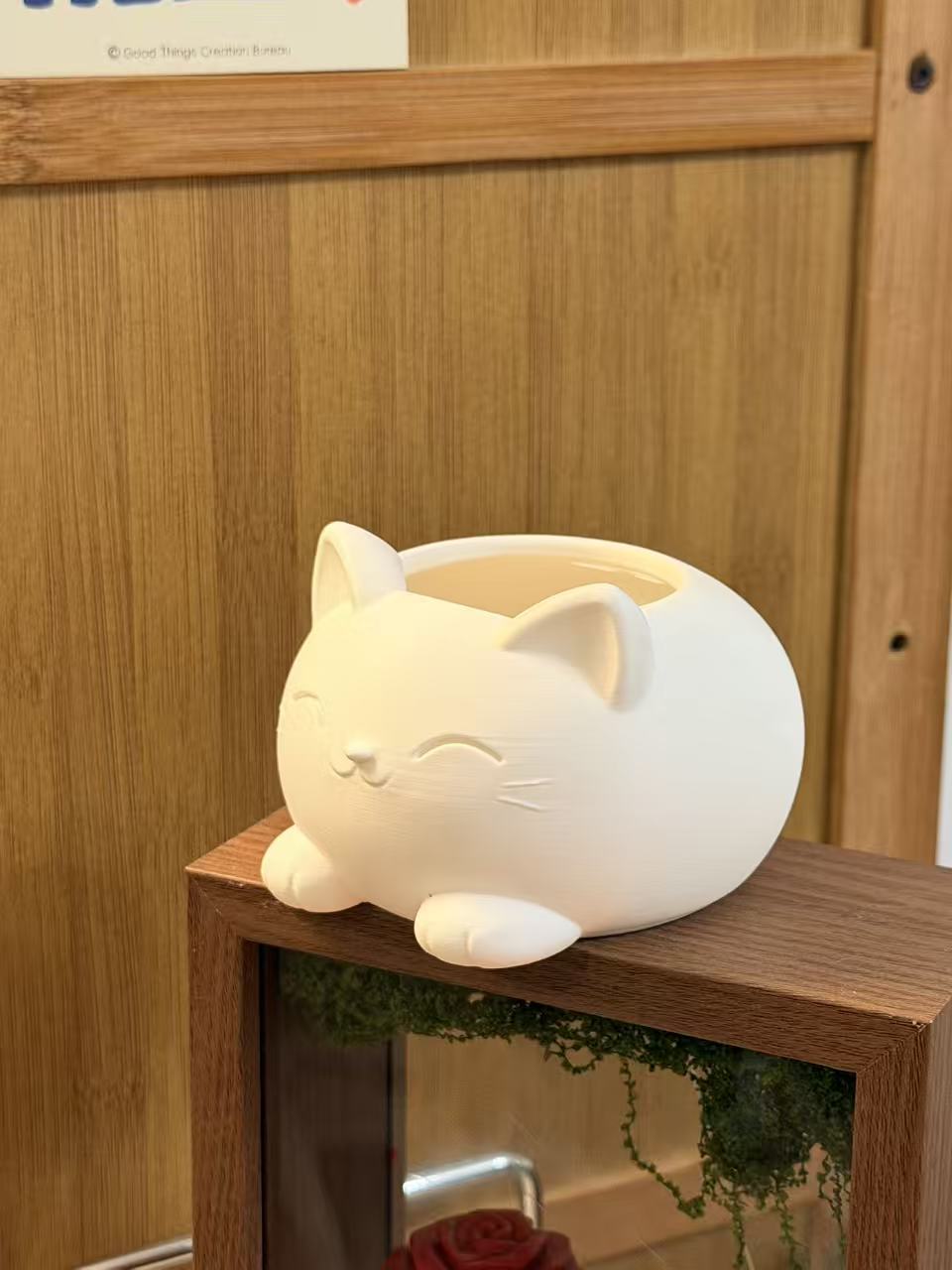 Miniatura 1 do modelo 3D 可爱猫花盆