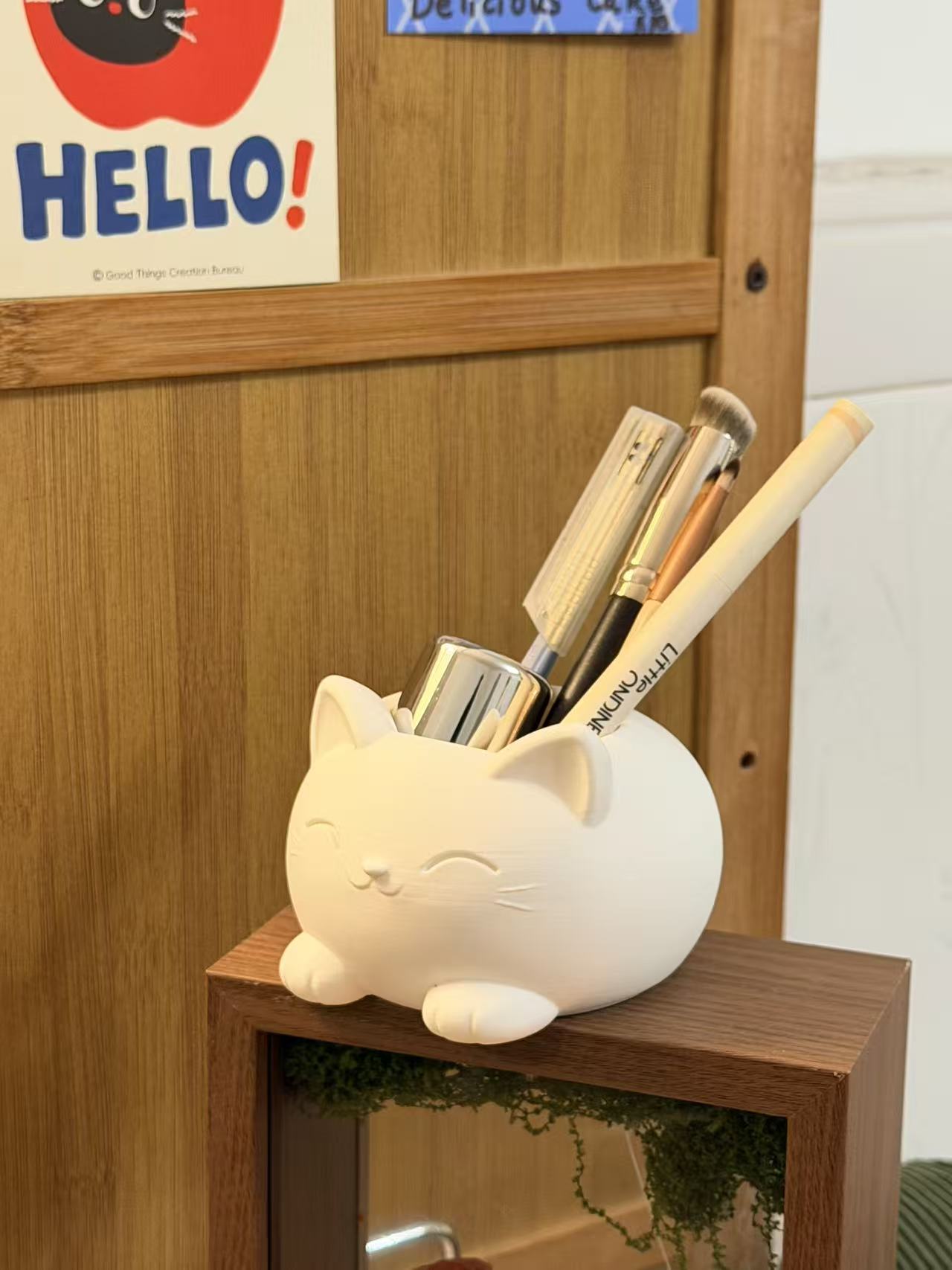 Miniatura 3 do modelo 3D 可爱猫花盆