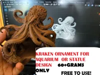 Ornement kraken pour aquarium — photo 2
